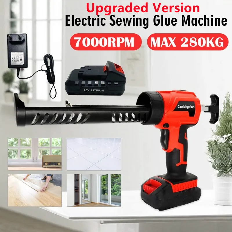 Electric Caulking Gun Sewing Seams Sealant Glue Gun Wireless