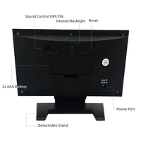 Voice Control Backlight Digital Weather Clock Date Week Temperature Humidity Weather Forecast 12/24H Electronic Clock 4