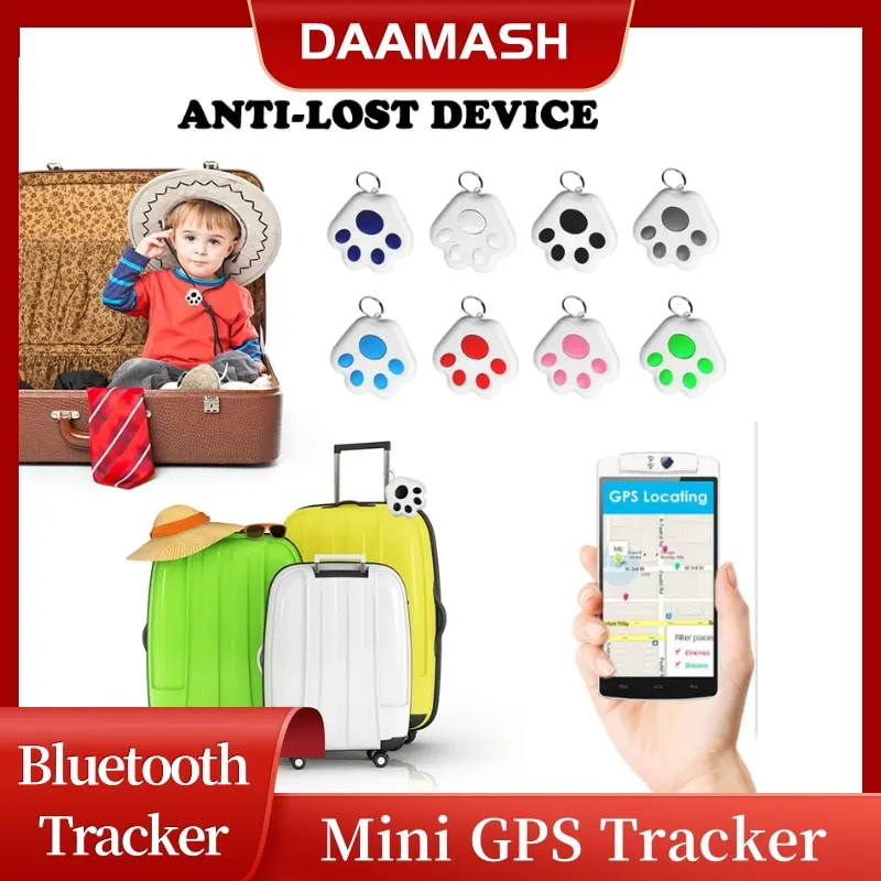 

Smart Bluetooth Mini GPS Tracker Air Tag Anti-Lost Device Locator For Pet Dog Cat Kids Car Wallet Key Finder Collar Accessories