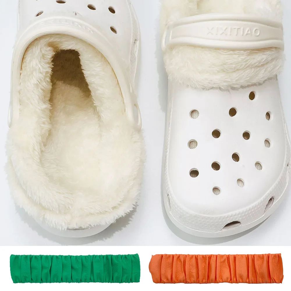 

Wintes Keep Warm Short Plush Cover Insole Lining For Slippers Clogs DIY Accessories Indoor Cotton Shoes Fur Liners For Women Men