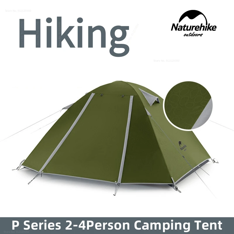

Naturehike New P series Outdoor Tent 2-4Person Rain Proof Tent Camping Grand Foyer Seaside Camping Tent UPF50 Family Picnic Tent