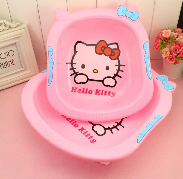 

Милая Детская раковина Hello Kitty Детская раковина для будущей матери Милая раковина мультяшная пластмассовая Бытовая детская емкость Аксессуары для девочек