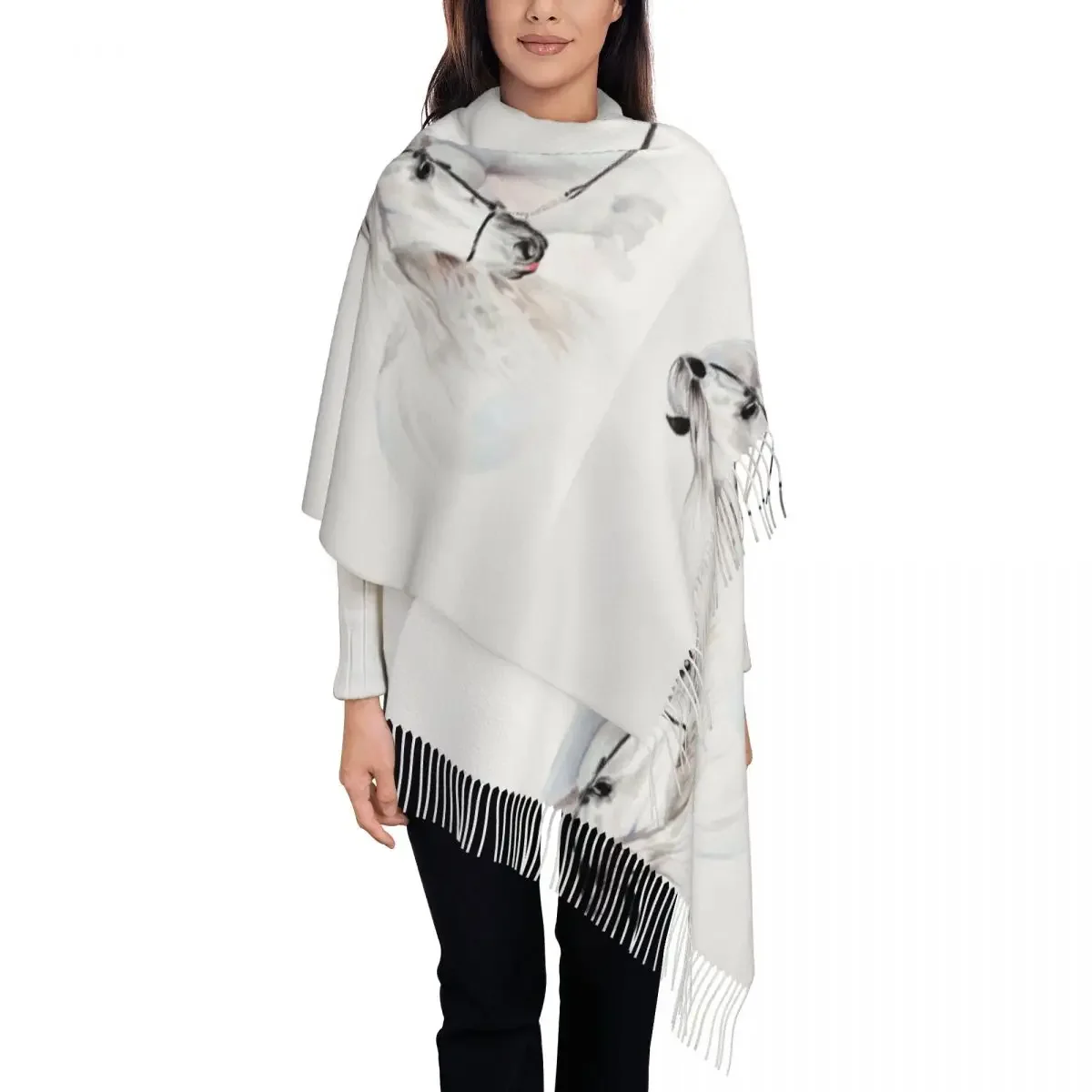 

Watercolor Andalusian Horse Portrait Shawls and Wraps Evening Dresses Womens Dressy Wear