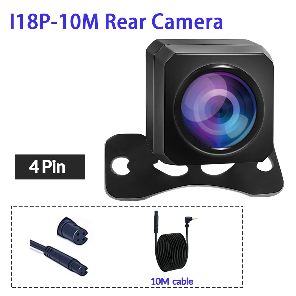 E-ACE 1080P Rückfahrbild HD 2,5 mm 4-Pin HD Nachtsicht wasserdichte und stoßfeste Nachtsichtkamera mit 6 m/10 m/15 m Kabel – Detail 6