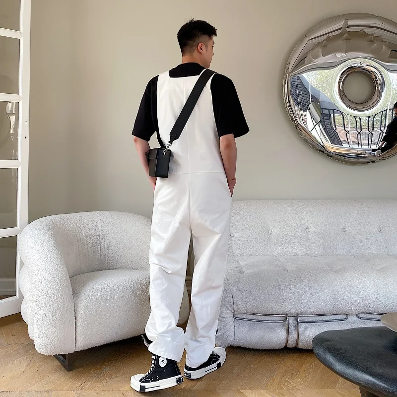 Swoveralls Men Men's Denim Shorts Bib Overalls Casual Loose Fit