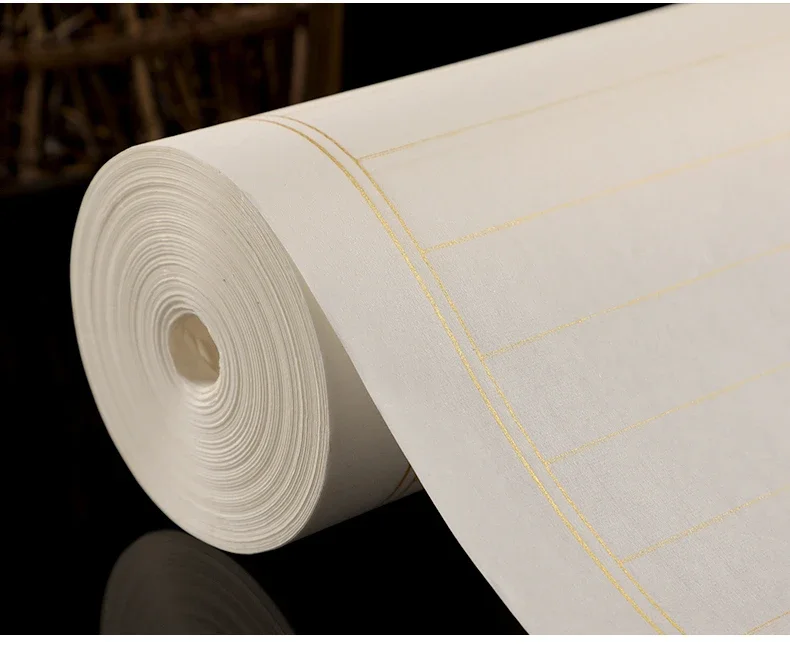 Rollende quadratische Gitter Xuan-Papier Kalligraphie Gitter halbreifes Reispapier Papel Arroz Anfänger Pinselstift Schreibübungspapier – Detail 9