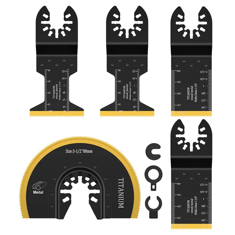 Adust 106 pack oscillating saw blades with case universal multitool clearance