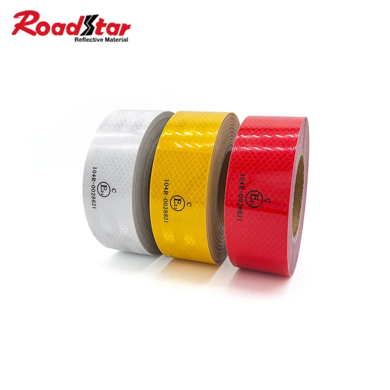 

Roadstar Reflective Tape Car Sticker Print ECE 104R Warning Mark for Car Truck Trailer Road Safety 5cm*25m