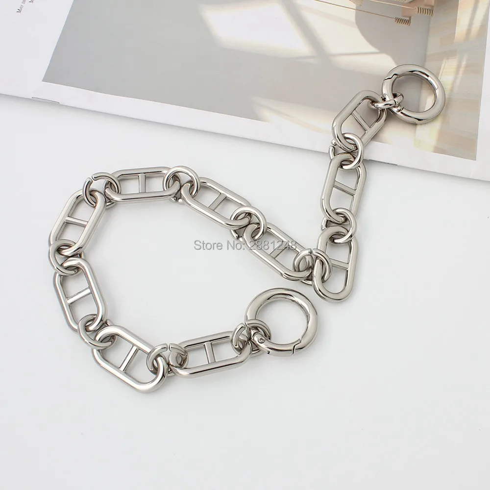18mm new grade Good match zinc alloy chain strap bag parts handles Accessory Factory Plating Cover Wholesale handbag strap