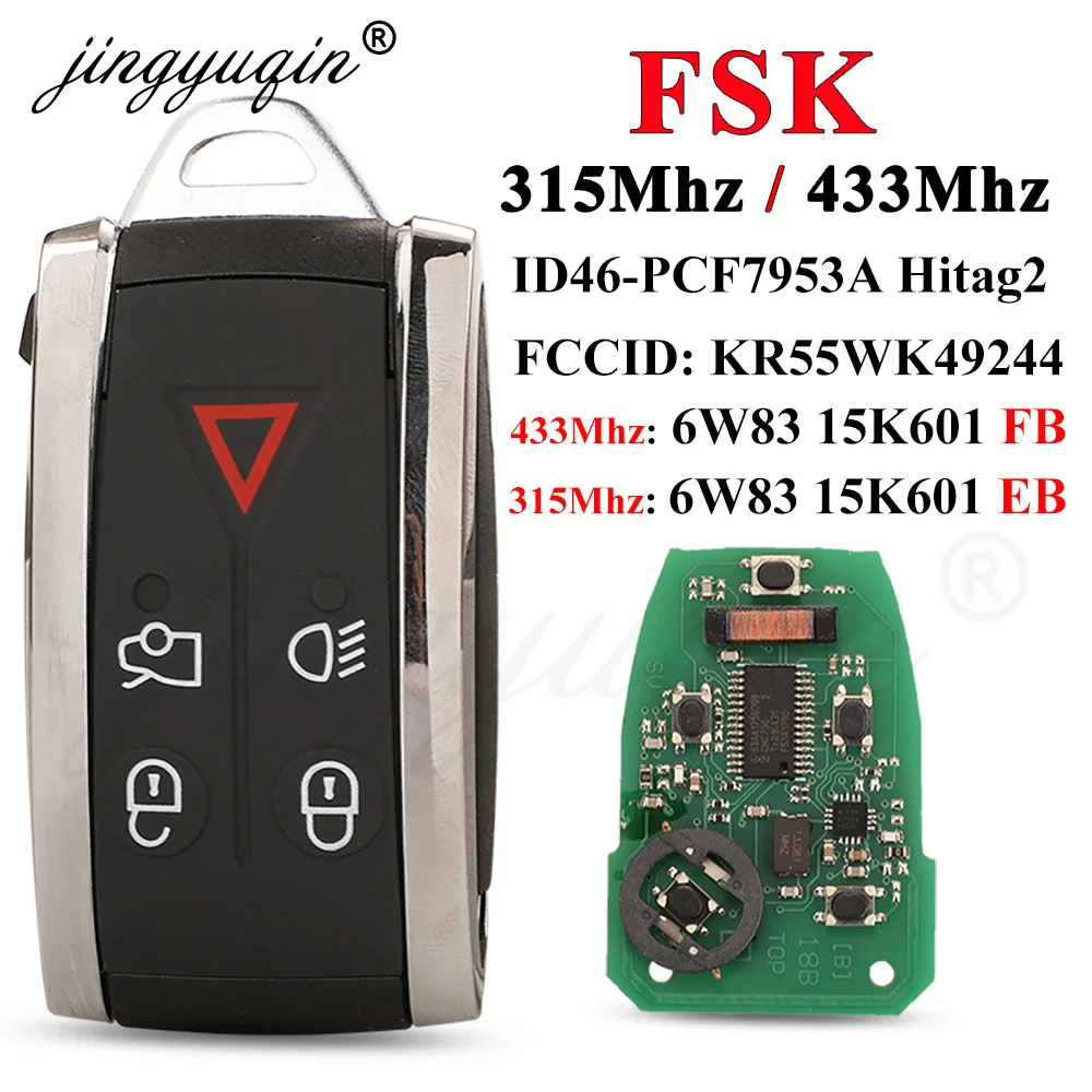 Premium 5-Button Keyless Entry Remote Car Key