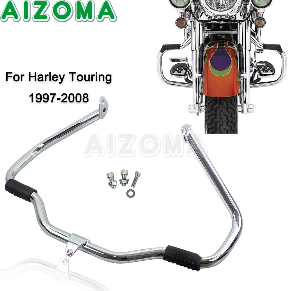 

Защитный хромированный протектор двигателя для Harley Touring Electra Glide Street Gilde FLHX FLHT FLHTC FLHTK Road King FLHR 1997-08