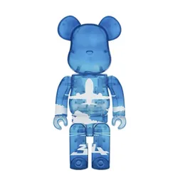 Bearbrickly – blocs de construction pour avion, figurine aérienne, décoration de bureau, cadeau tendance, 28cm, 400% 