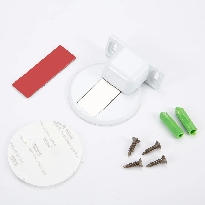 Magnetic Door Stopper 1pc Magnetic Stainless Steel Door Stopper Hidden Door Holders Catch Floor Nail-free Doorstop Furniture Hardware door stopper