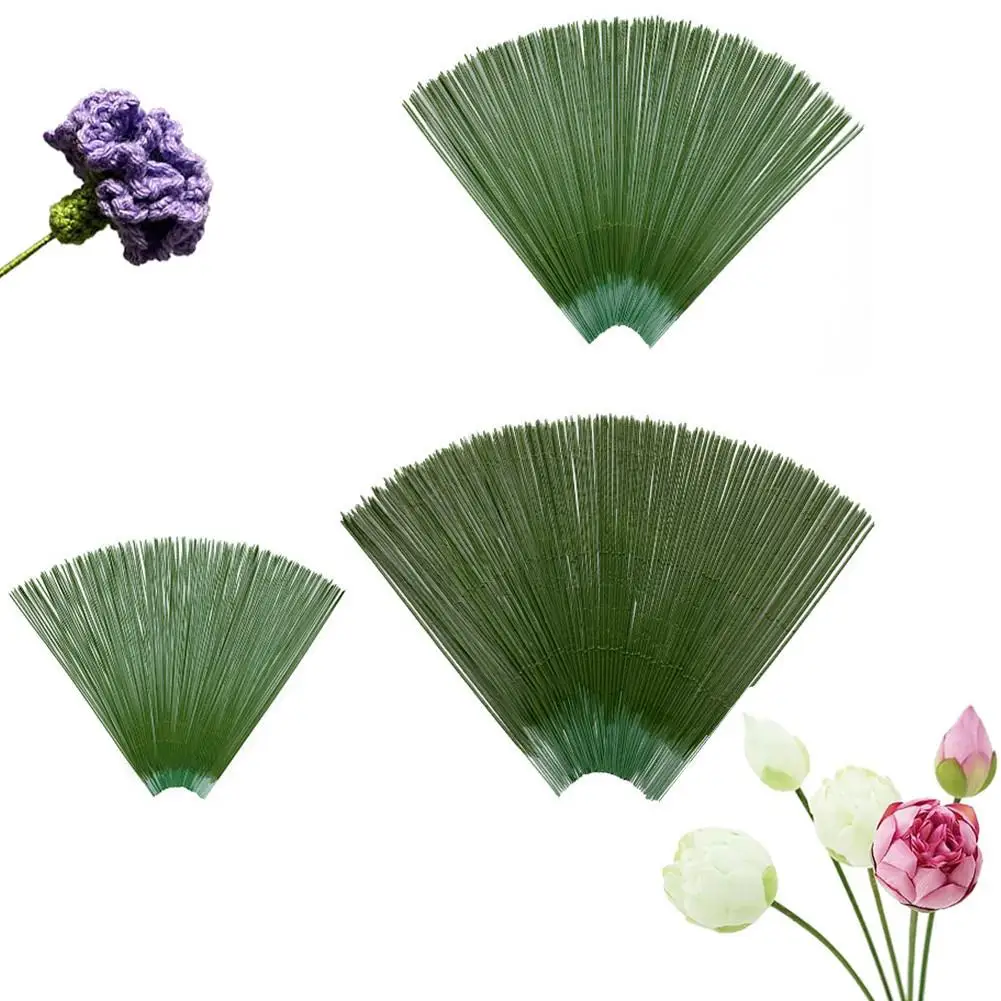 100pcs Artificial Flower Stem Simulation Flexible Bendable Flower Wedding Decoration