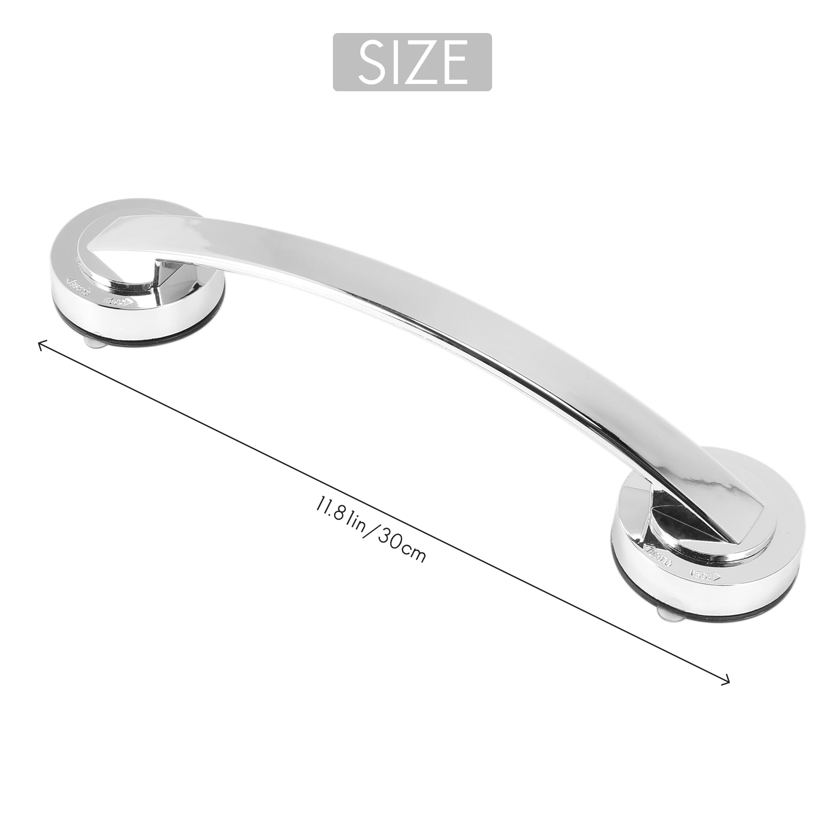 Suction Cup Style Handrail Handle Strong Sucker Installation Hand Grip Handrail for Bedroom Bath Room Bathroom Accessories