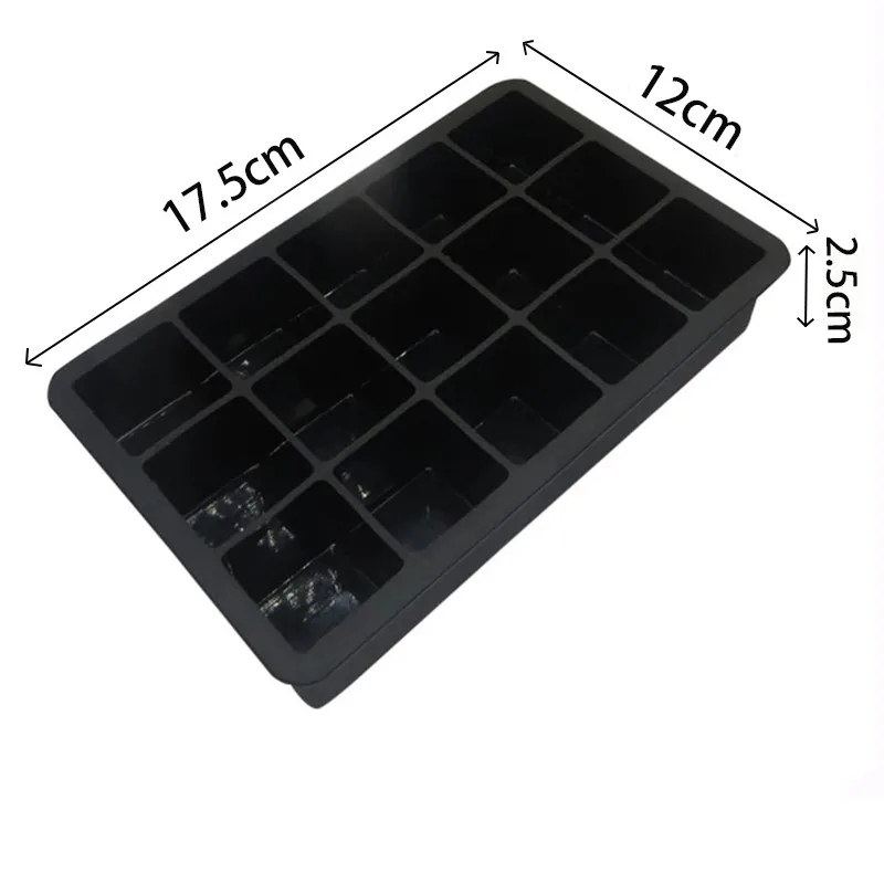 Description Picture 4 of itemBig Ice Tray Mold Box Large Food Grade Silicone Ice Cube Square Tray Mold  Bar Pub Wine Ice Blocks Maker Model