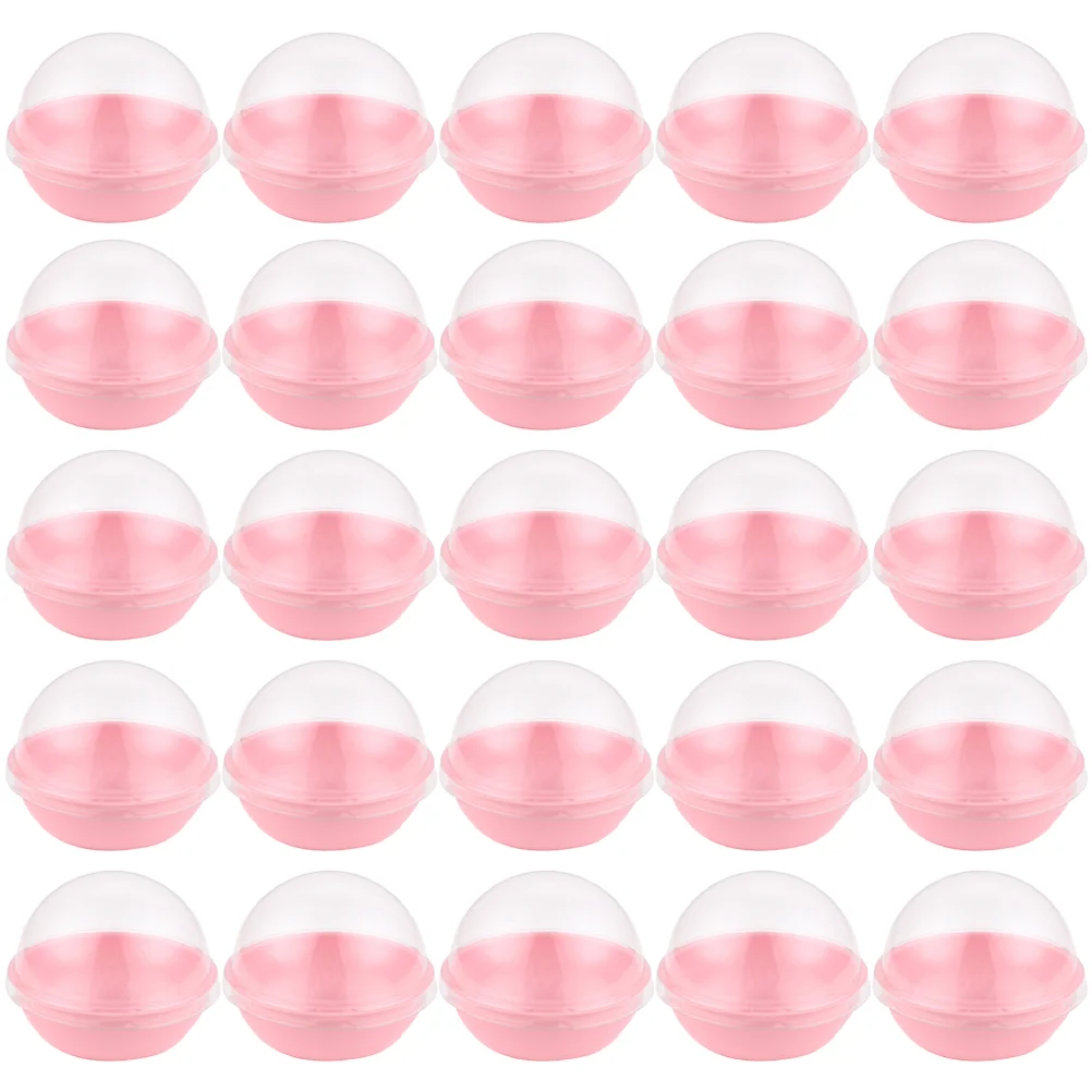 

Round Plastic Egg-Yolk Puff Container Transparent Mooncake Dome Boxes Baking Packing Box