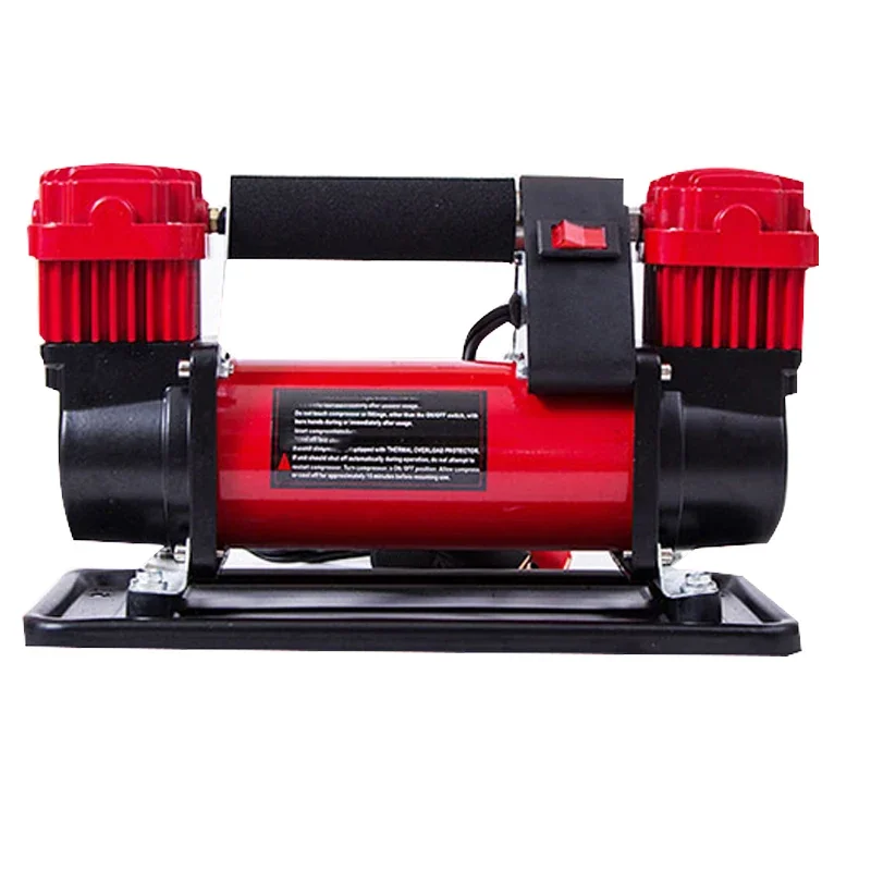 

12v/24v Portable Automatic Car Inflator High Pressure Car Inflator Full Metal Double Cylinder Car Wheel Fast Inflator