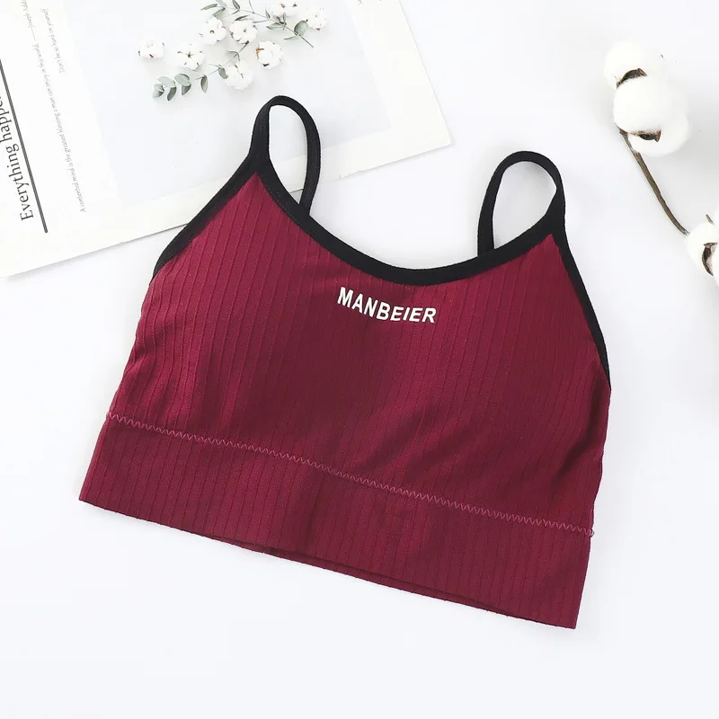 Women Lingerie Bra Sports Crop Top Tube Tops Cotton Underwear For Women