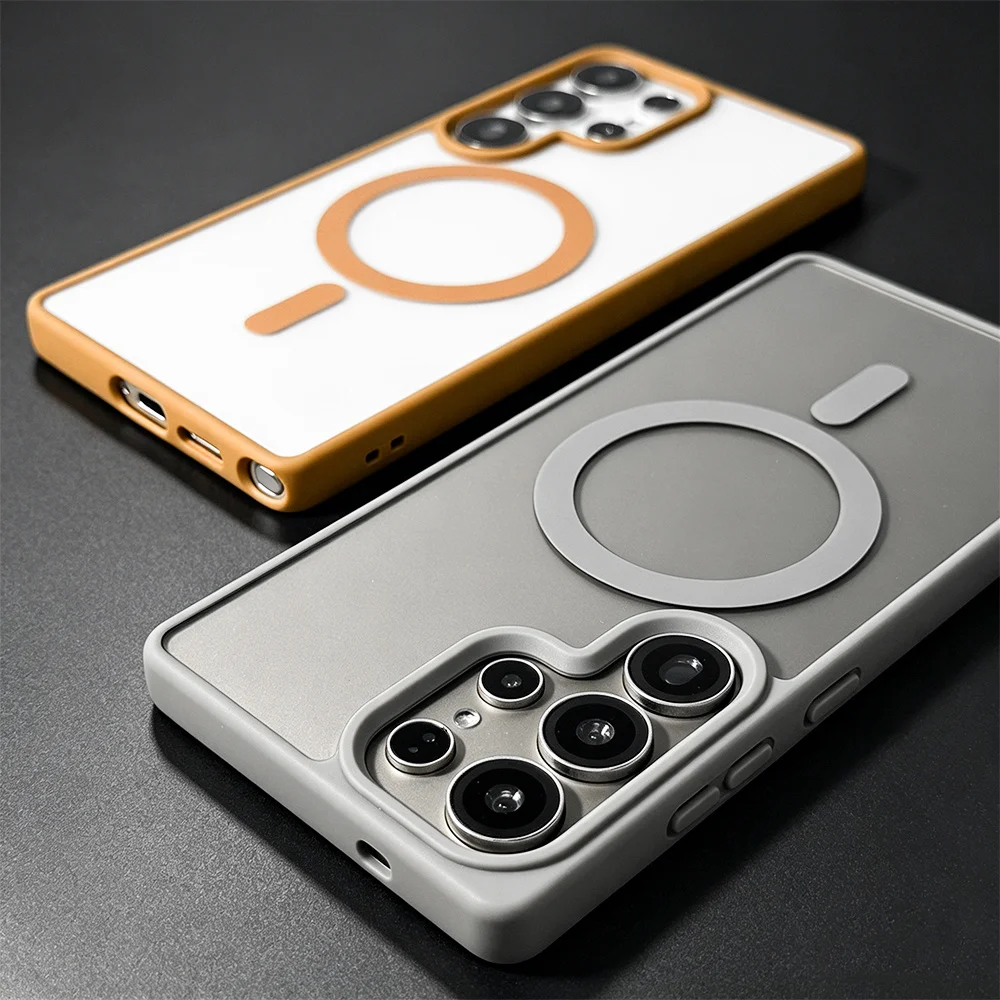 Transparent Fashion Magnetic Case with Lanyard - Soft Bumper Clear Anti-Slip Cover