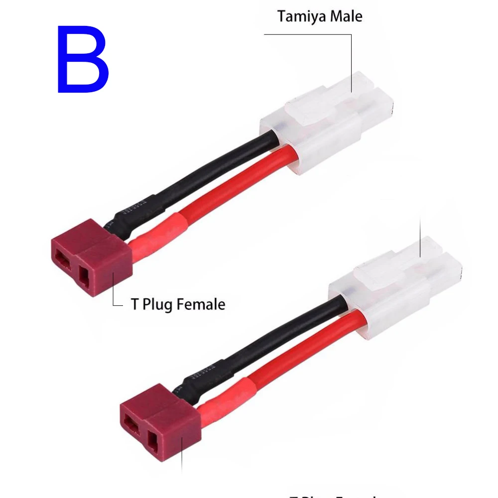 2 Paia Adattatori Senza Fili Deans T A EC5 - Connettori Maschio Femmina Per RC Drone Carica Batteria