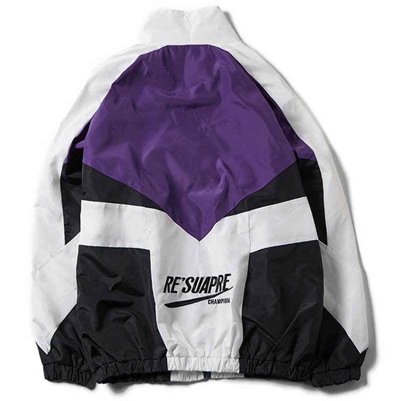 n College Style Varsity Jacket New Casual Couples Letter Embroidery Bomber Jackets Street Loose Patchwork Zipper Coat_voghion.com