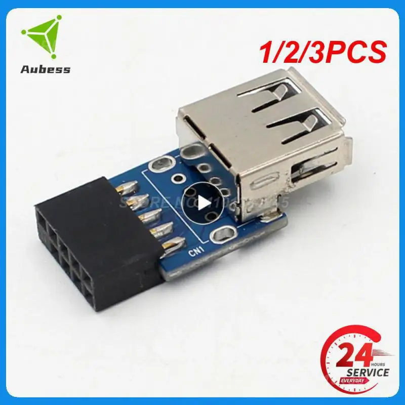 

9-контактный переходник для материнской платы на 2 порта USB2.0, двойной USB, 9-контактный переходник с внутренним диагональю