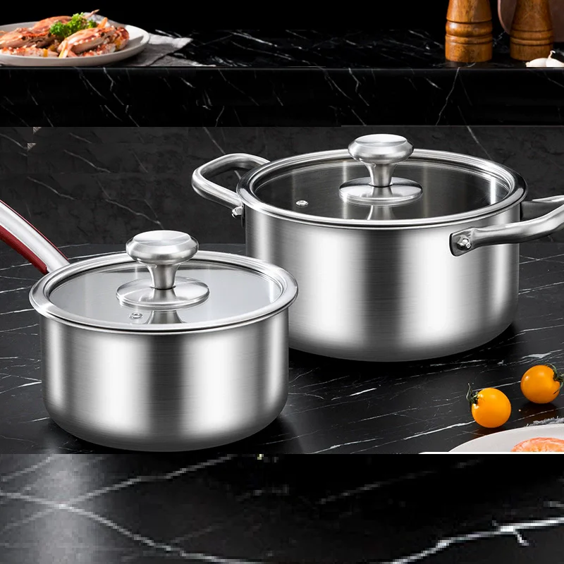 Italian manual hammer printing pot 3-layer steel clear soup pot Commercial double flavor 304 stainless steel thick hot pot Italian manual hammer printing pot 3-layer steel clear soup pot Commercial double flavor 304 stainless steel thick hot pot