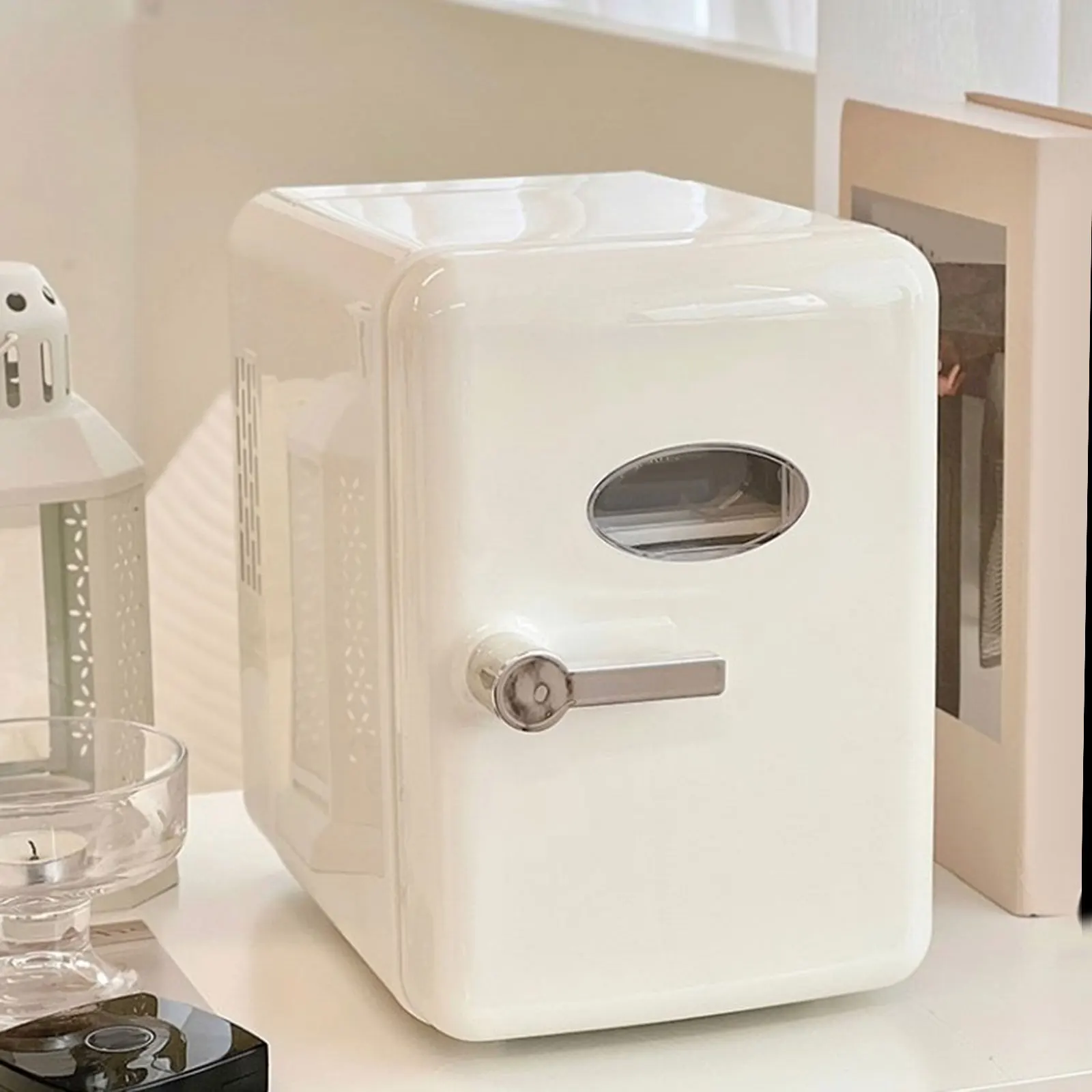 4L Small Car Refrigerator Mini Makeup Fridge Cooler Hot Cold Dual Use For Home Truck Car Freezer Food Beer Water