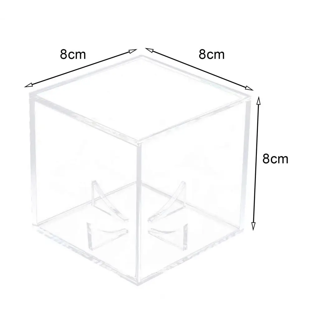 Baseball Display Case Acrylic Ball Case Square Sturdy Protected Long-lasting Baseball Show Box baseball storage box
