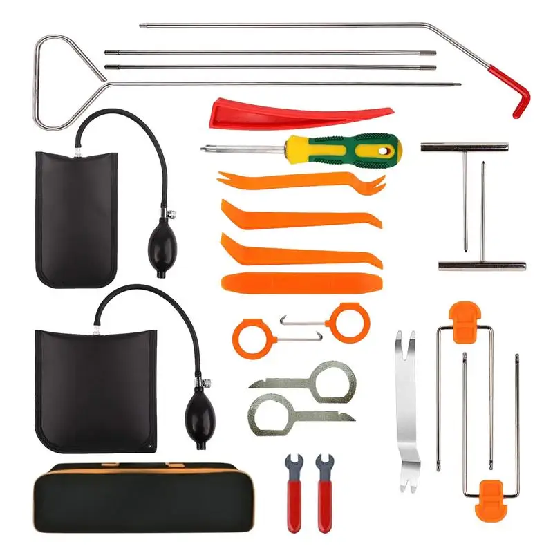 

Dent Repair Tool Dent Remover Rods Stainless Steel Pen Dent Repair Tools for car With Air Pump Bag Reusable Auto Accessories