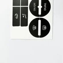 1PC Worn Peeling Buttons Repair Sticker for VW GOLF Mk5 PASSAT AC Control Button Decals  Automotive Interior Car Accessories