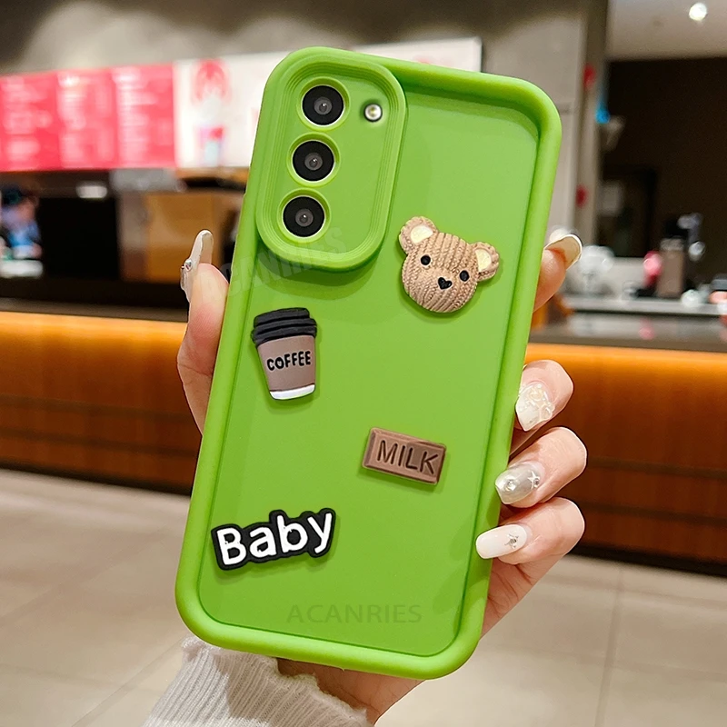 Cute 3D Cartoon Bear Silicone Shockproof Phone Case