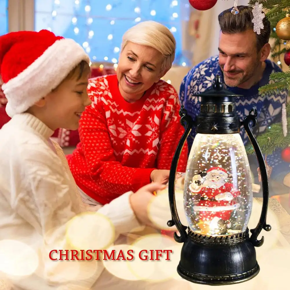 

Декоративный фонарь, Рождественская масляная лампа в стиле ретро, подвесной фонарь на батарейках, Рождественская тема, светодиодная настольная лампа, праздничное украшение