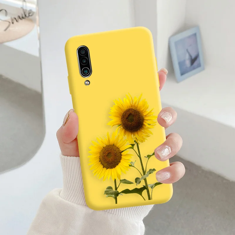 For Meizu 16xs Protective Shell Silicone Soft Shell Phone Case Candy Color Case Fashion Silicone Color Chrysanthemum cases for meizu Cases For Meizu