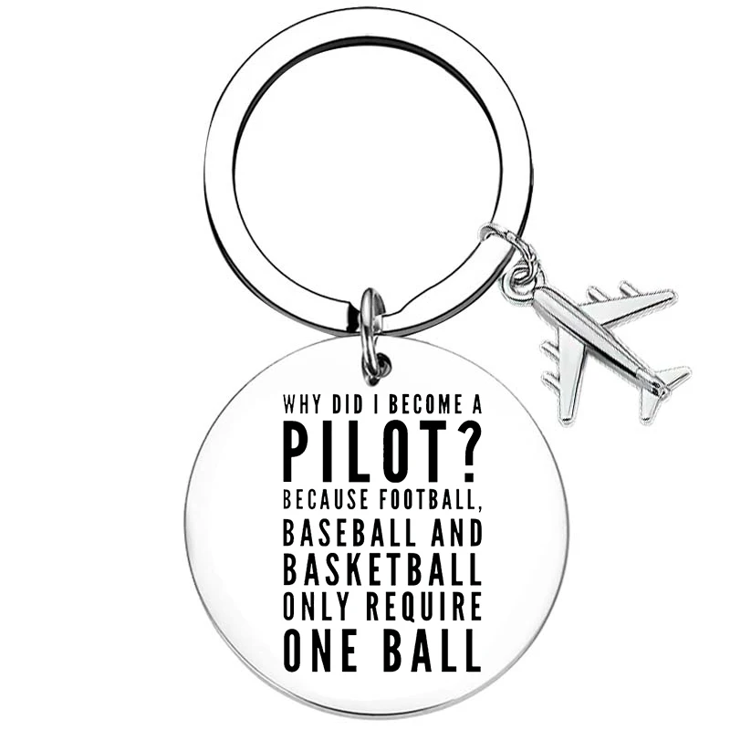 ENSIANTH Regalo pilota Assistente di volo Regalo Fly Safe Portachiavi Viaggiare Regali May Your Air Be Clear The Flight Be Smooth The Plane Be Safe