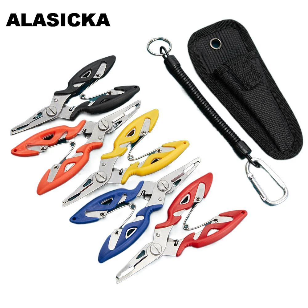 ALASICKA Multifunction Fishing Plier Scissor Fishing Braid Line Lure