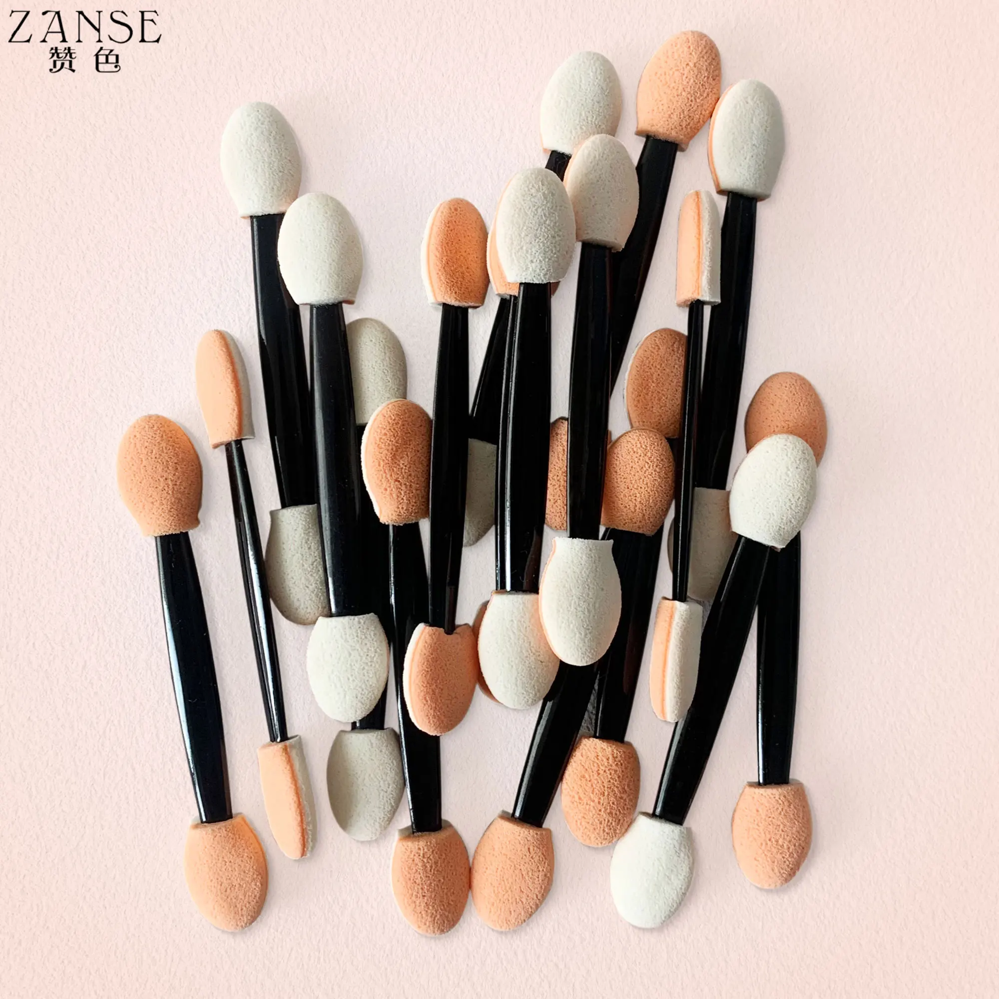 50/100PCS Disposable Eyeshadow Brush Dual Sided Sponge Nylon Sets Make up Eye Shadow Brushes For Cosmetic Applicator Makeup