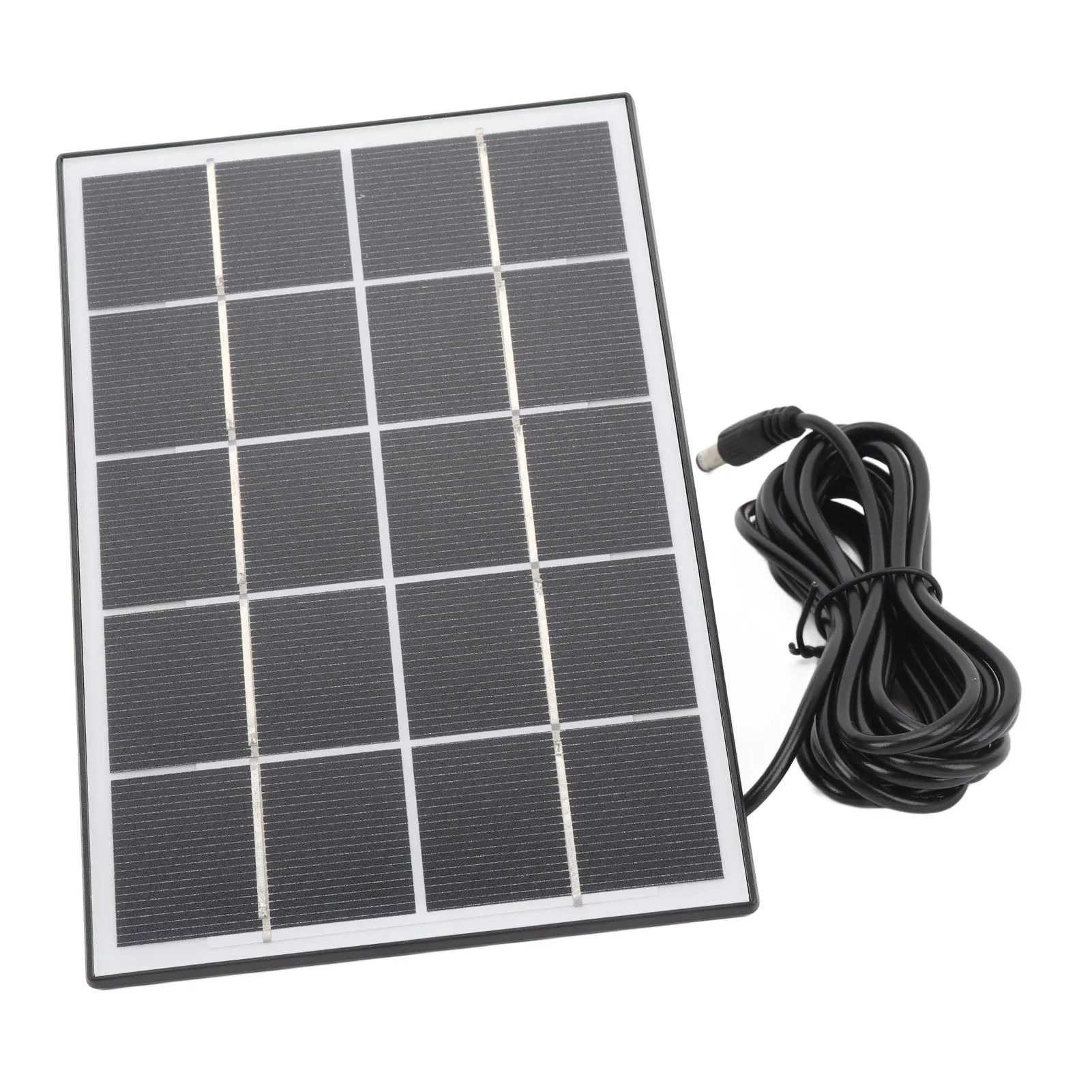 3W 5V Solar Panel for Security Camera Monocrystalline Silicon Outdoor Solar Panel for Fan Flashlight Water Pump Black new