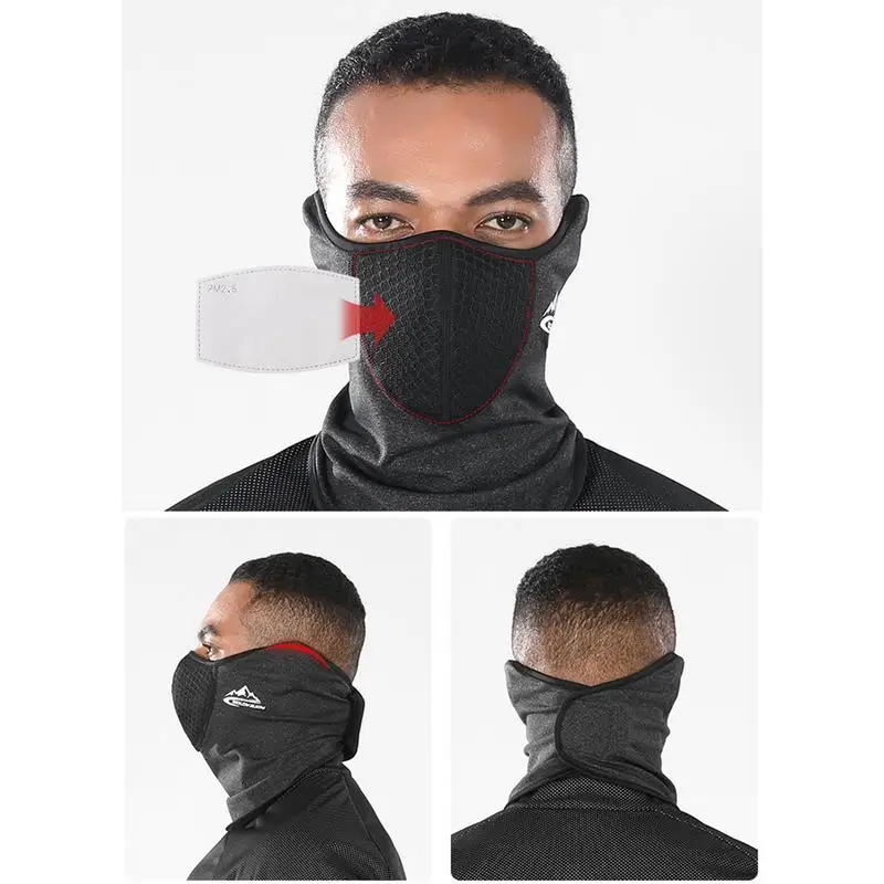 Men Women Head Face Neck Sunshade Collar Gaiter Tube Bandana Scarf Sports Headwear Scarf Dustproof Outdoor Fishing