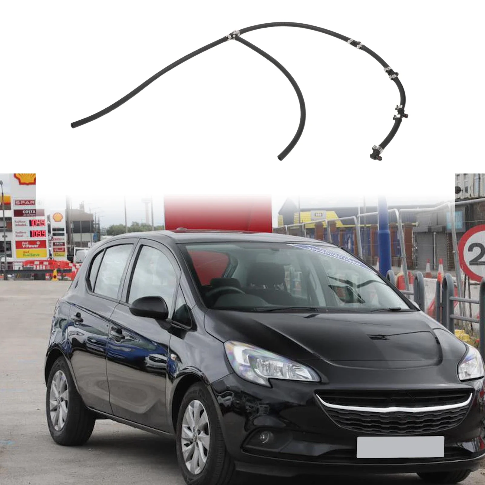 Car Diesel Fuel Injector Leak Off Return Pipe for Vauxhall Opel Astra Corsa Meriva 55578366