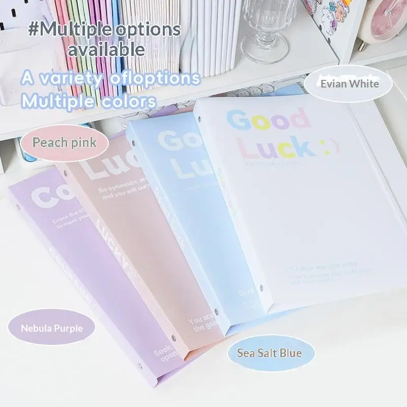 Transparent A4 File Folder with Detachable Storage Booklet for Students and Office Use