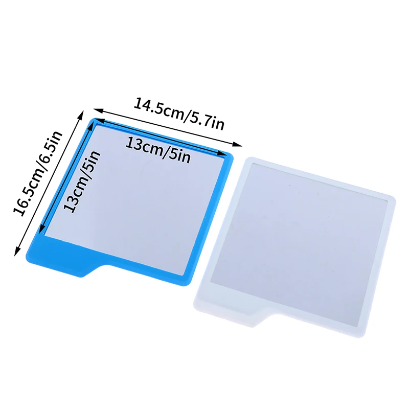 Fashion Silicone Mirror Self Grips Mirror Shatterproof Shaving Makeup Shower Silicone Travel Washroom 6 Colors 14.5x16.5x13cm 4