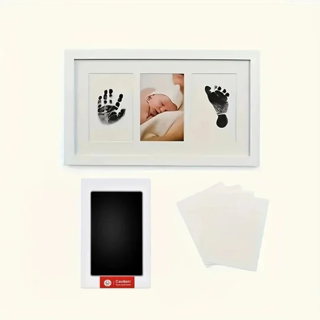 Baby handprint footprints ink pads safe non-toxic no-touch skin inkless inkpad kits pet cat dog paw prints souvenirs gifts 1 Set