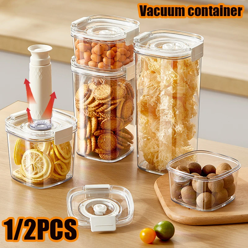 Vacuum Seal Container Coffee Beans Sealed Tank Electric Vacuum Jar Cereals Rice Storage Box Moisture-Proof Sealed Canister 1