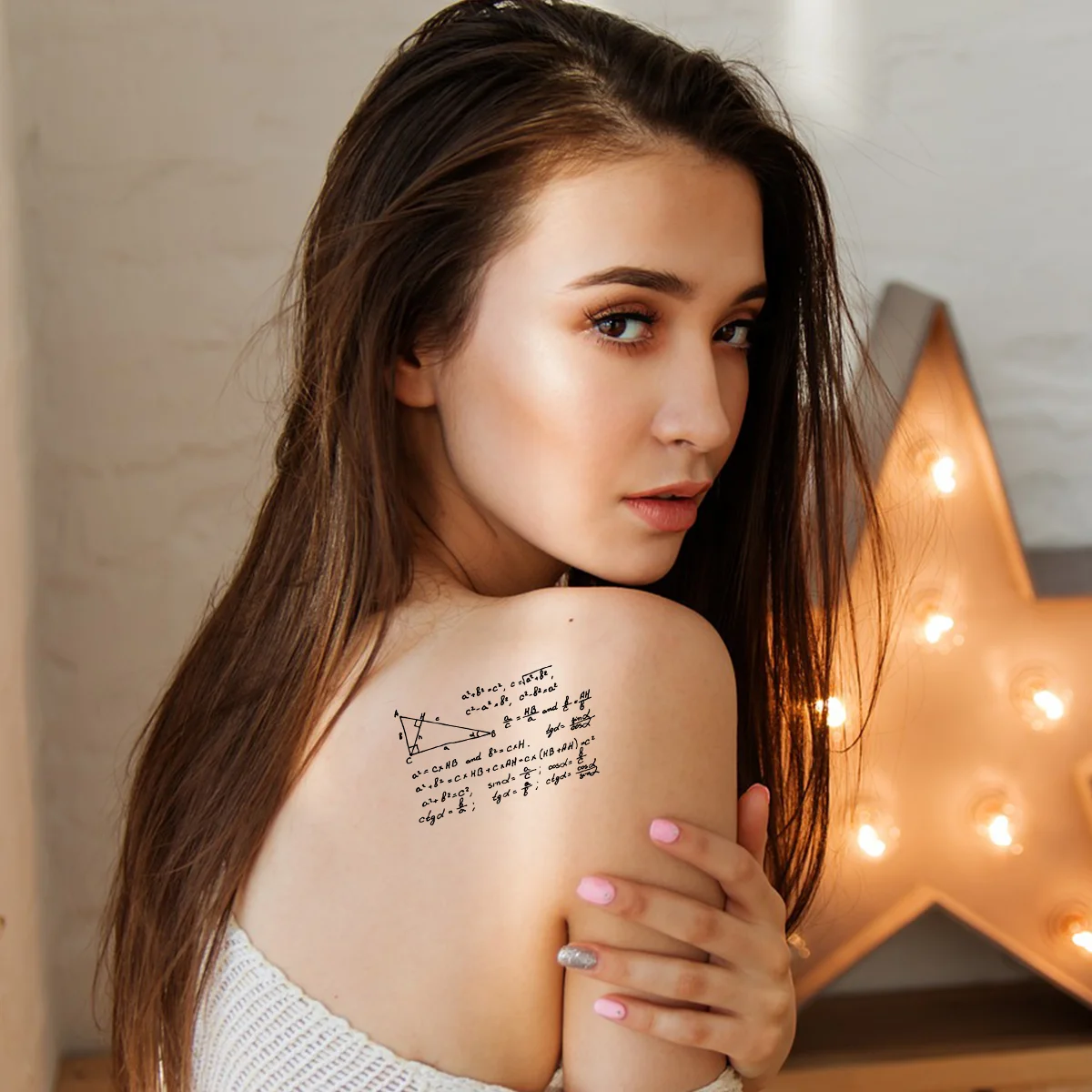 

60pcs Creative Geometric Sticker Waterproof Temporary Tattoos Body Stickers