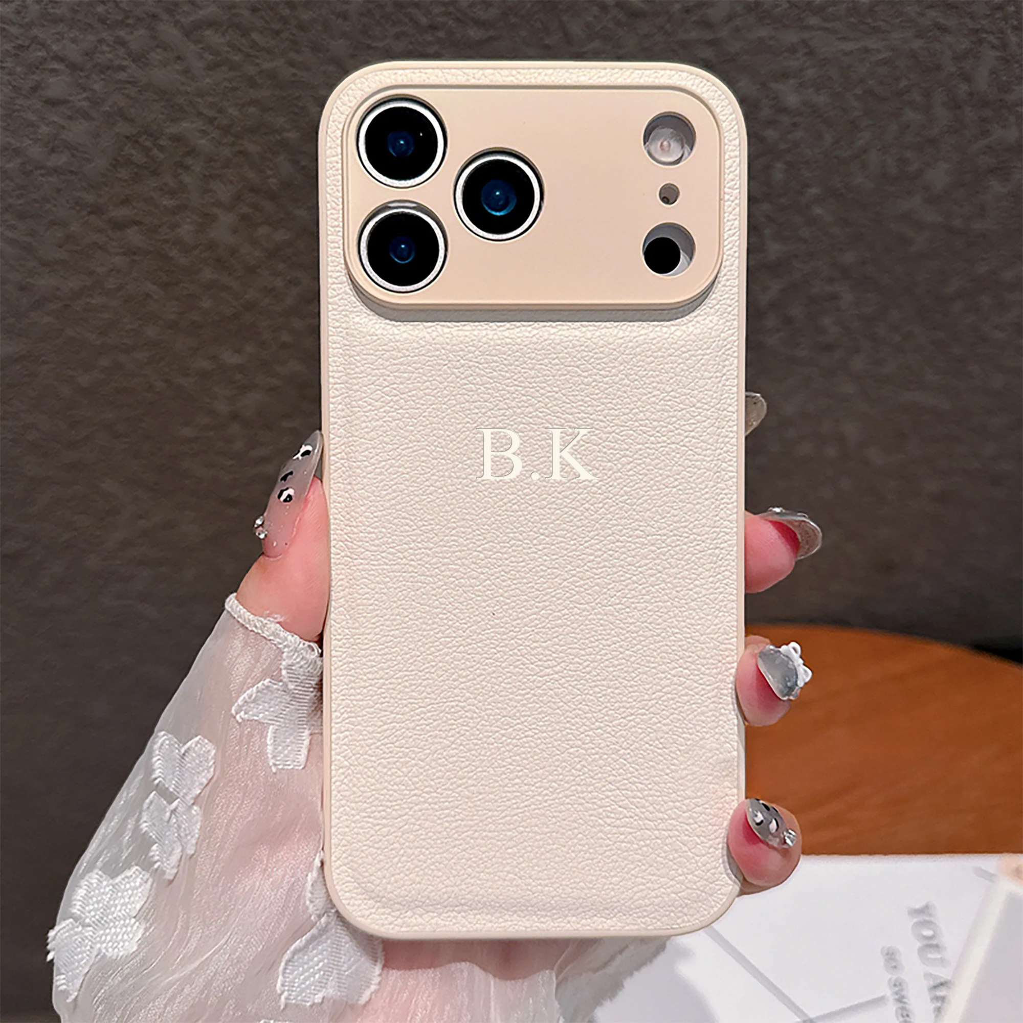 Personalized Luxury Customized Name 3D DIY Hot Engrave Faux Leather thumbnail 8