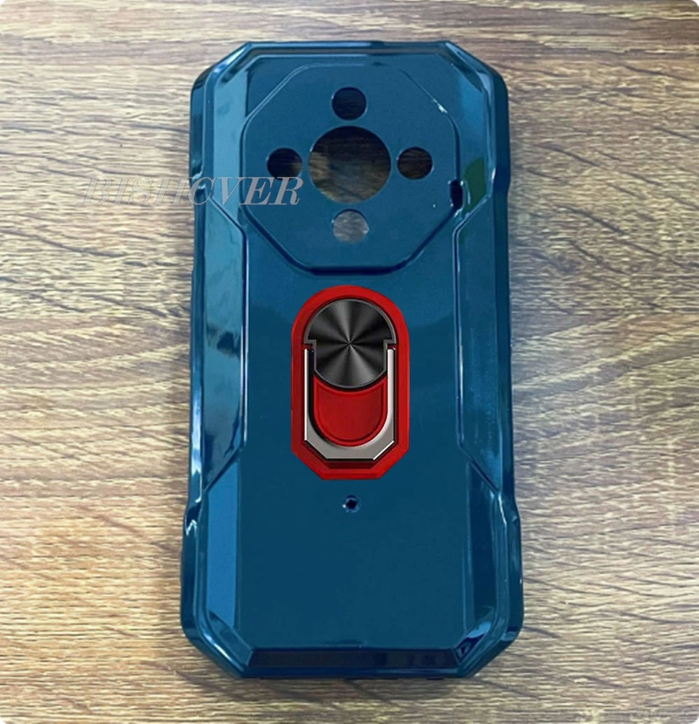 Durable Back Ring Holder Bracket Phone Case with TPU Soft Silicone Cover - 5.65