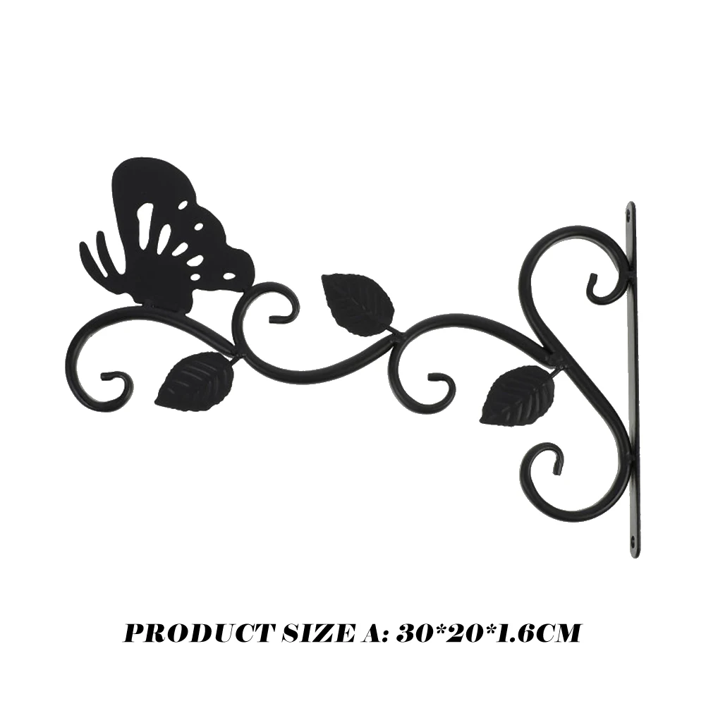 Hanging Plant Bracket Wall Mounted Metal Plant Hanger Decorative Hanger Hook for Hanging Bird Feeders Flower Pots