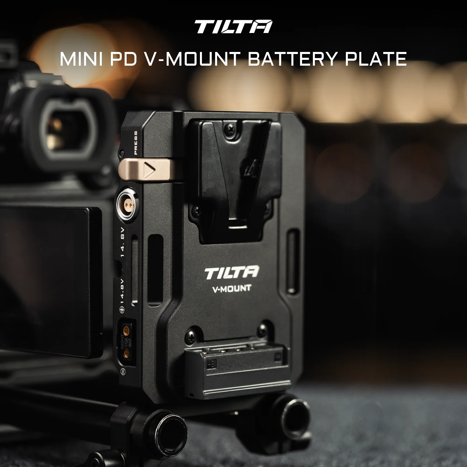 最終価額TILTA ミニPDVマウントバッテリープレート TA-BTP4-V-B TILTA Mini PD V Mount Battery Plate Black TA-BTP4-V-B with